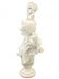Antique Italian Marble Flapper Girl Bust Sculpture - 3