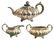 Antique Mary Sumner English 3pc Silver Coffee Set