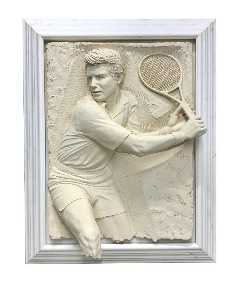 Bill Mack "Match Point" Sand Relief Sculpture (1 of 8)