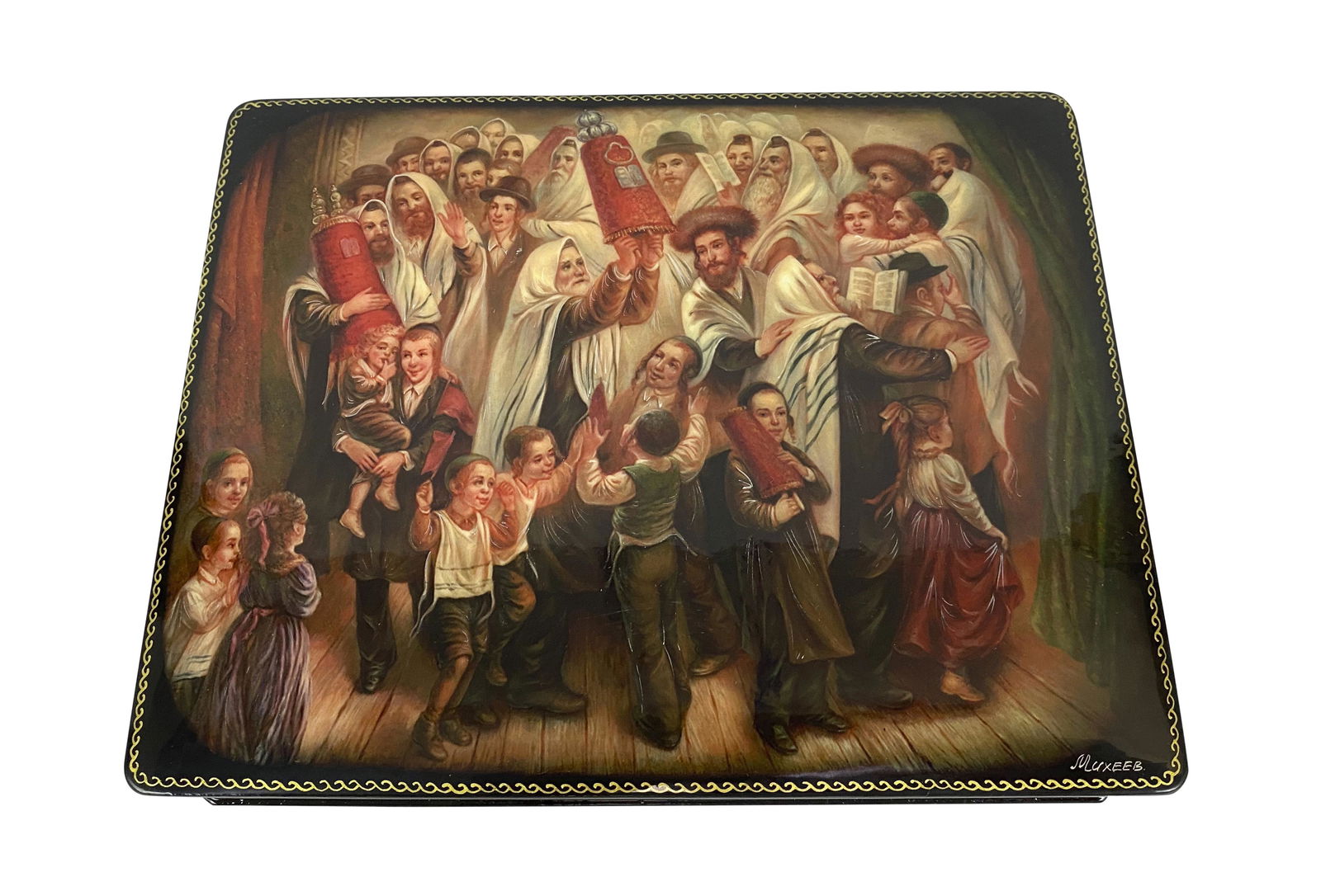 Lot of 5 Russian Souvenir Lacquer Boxes: Local Pick Up or Third Party Shipping Required.