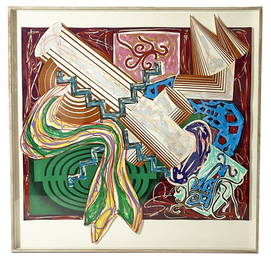 Frank Stella "Then Came a Stick & Beat The Dog"