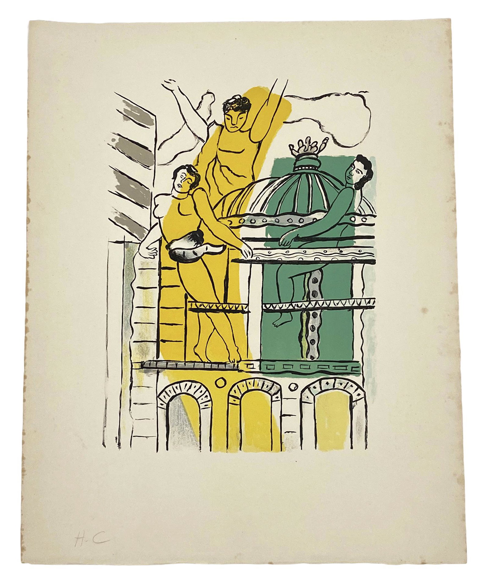 Fernand Leger "L' Opéra, 1959" Color Lithograph (1 of 5)
