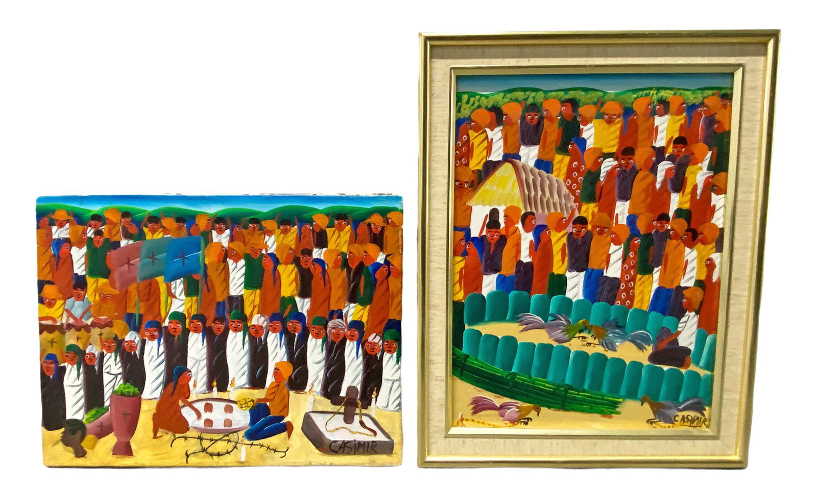 (2) Laurent Casamir Hatian Oil Paintings on Canvas (1 of 6)