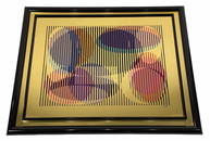 Yaacov Agam Op Art Mirror Silkscreen