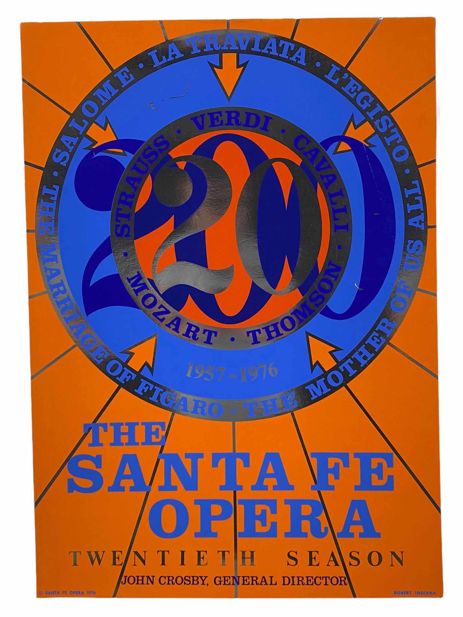 Robert Indiana "Santa Fe Opera" Poster w/ Metalics (1 of 9)