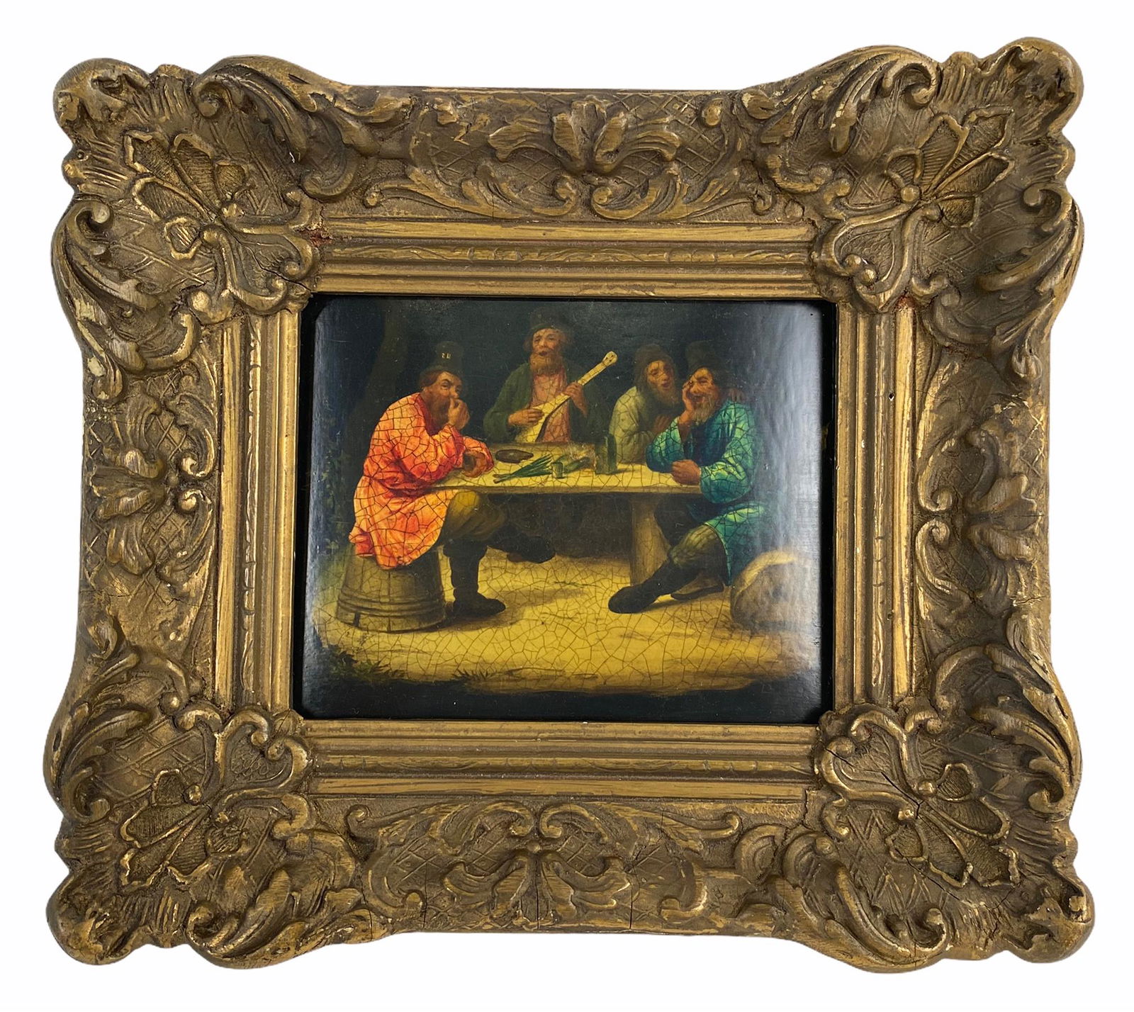 Antique Russian Papier Mache Lacquer Miniature (1 of 5)