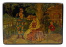 Antique 19th C. Russian Lacquer Tea Caddy Box