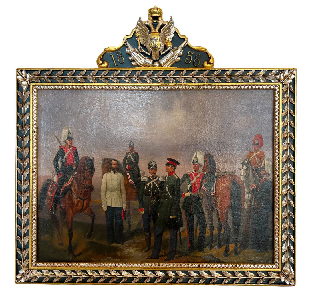 Antique Russian Military Presentation Plaque (1 of 12)