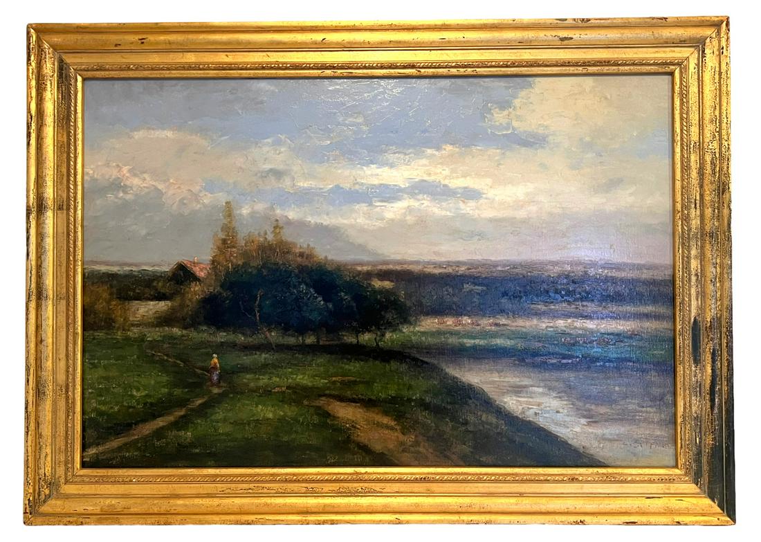 20th C. Artist Signed Landscape Oil Painting (1 of 7)