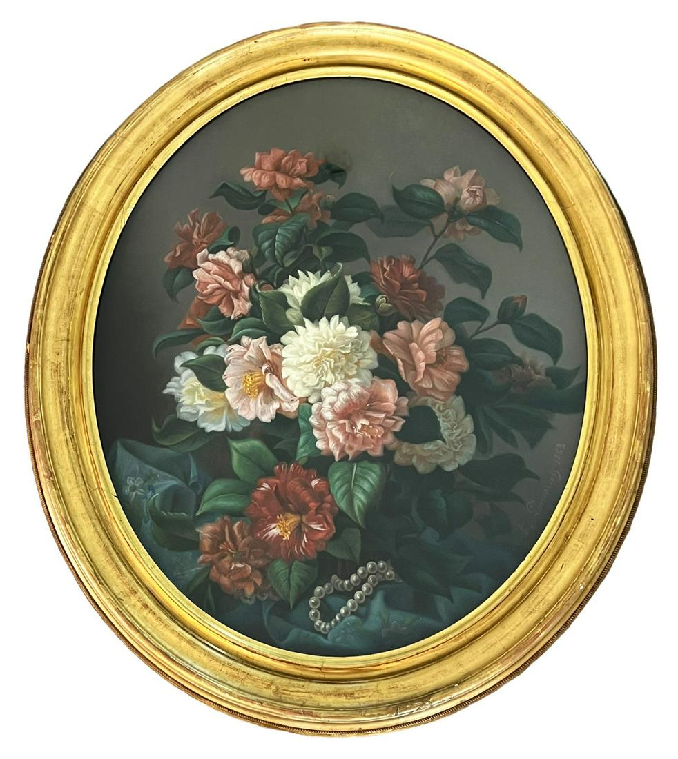 Antique 19th C. Still Life Pastel Drawing (1 of 6)