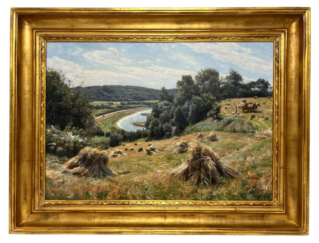Peder Monsted "Haystack At Tulstrup" Oil Painting (1 of 14)