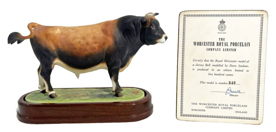 Royal Worcester Jersey Bull Porcelain Figure Dec 17, 2022 Napoleon