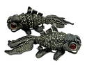 Pair of Sterling Silver & Marcasite Koi Fish Pins