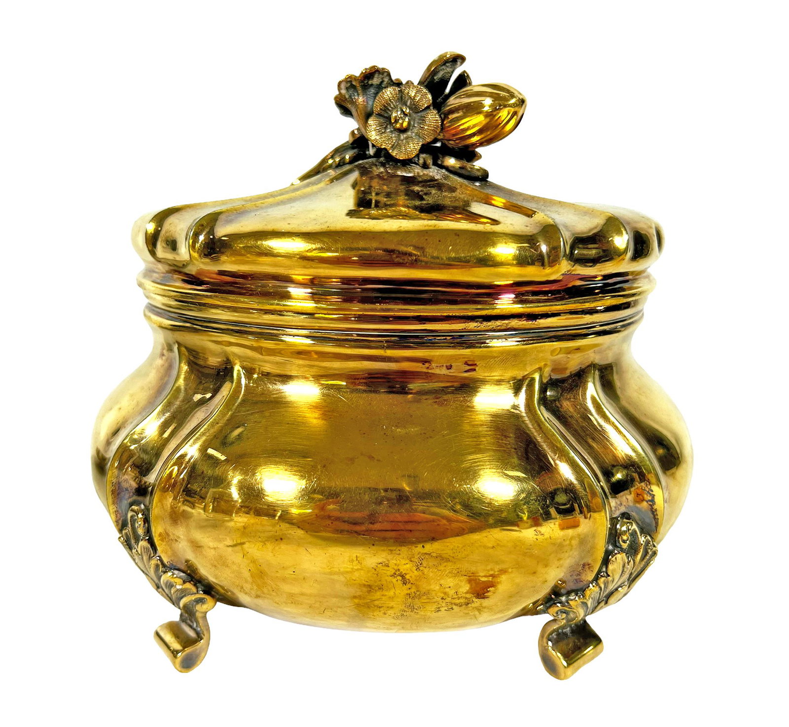 Tiffany & Co. Vermeil Sterling Silver Covered Box (1 of 10)