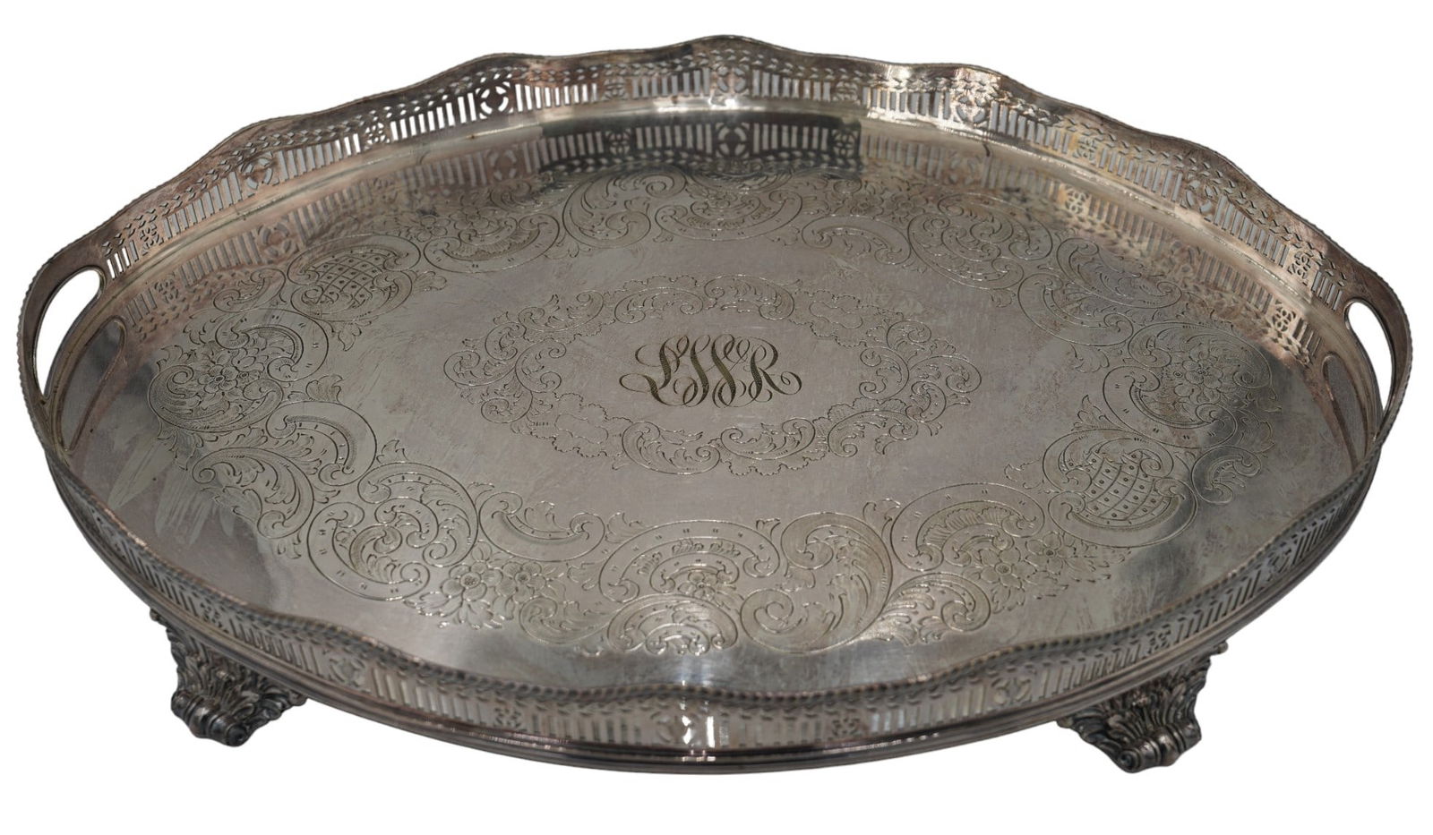 Antique Dominick & Haff Silverplated Serving Tray (1 of 7)