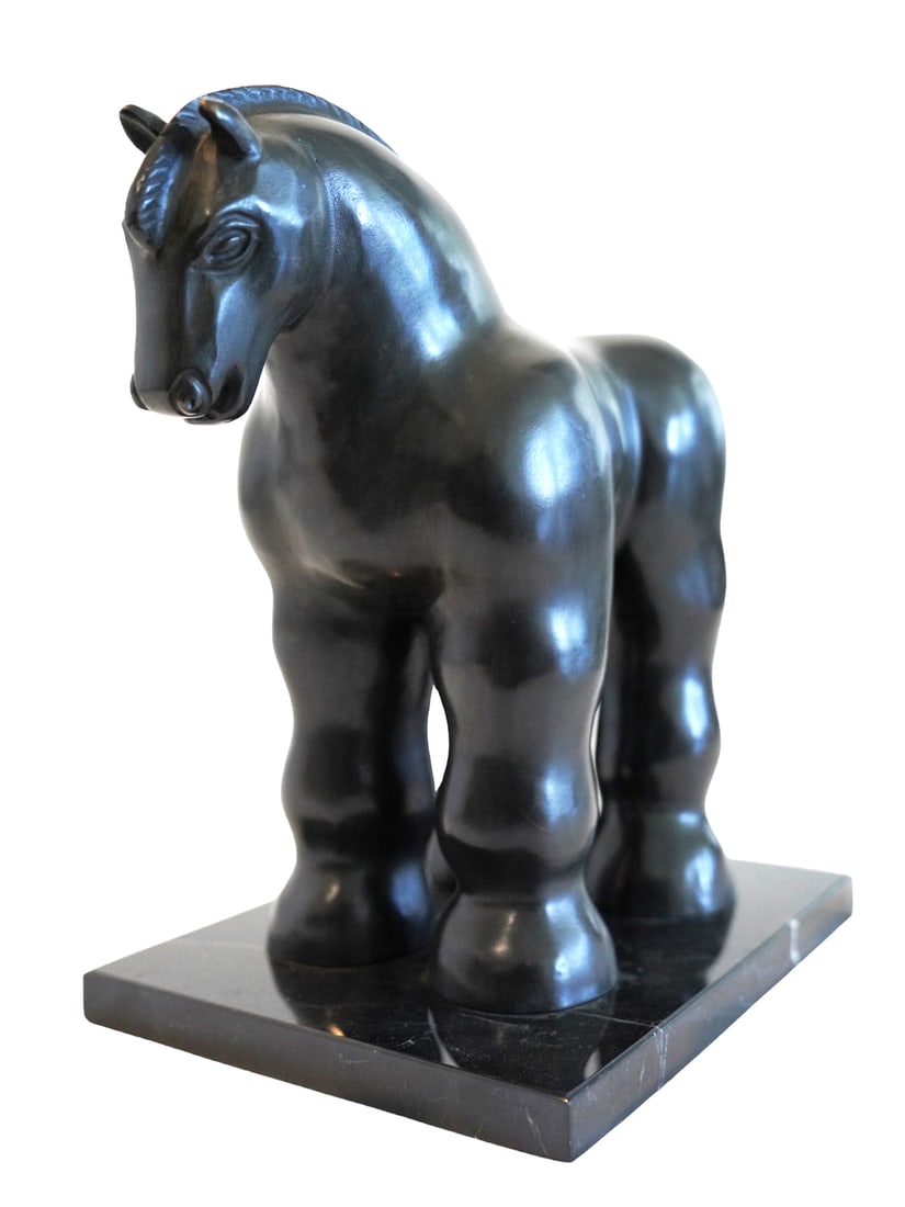 After Fernando Botero Bronze Horse Sculpture (1 of 3)