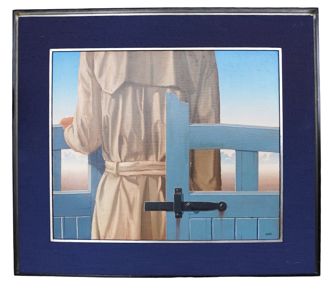 Patrick Heughe Surrealist Oil Painting on Canvas (1 of 8)