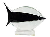 Seguso AV Murano Art Glass Oggetti Fish Sculpture