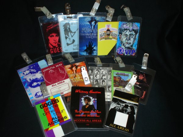 Back Stage Passes A Collection of back stage passes
