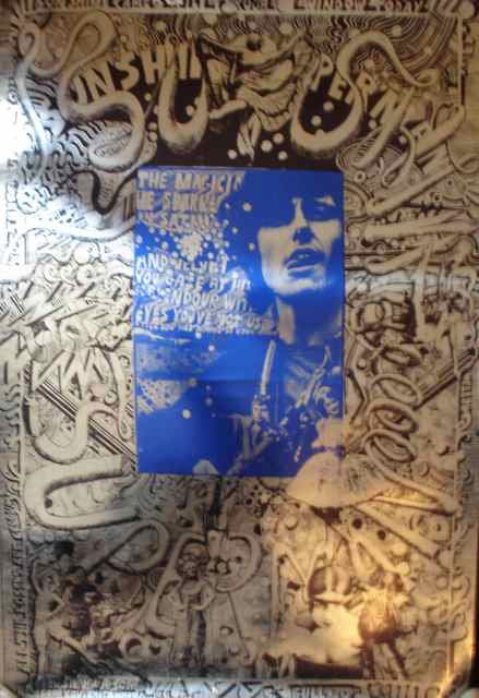 Sunshine Superman Poster 1967 A Big O Poster: Sunshine Superman Poster 1967 A Big O Poster Co. Silver Metallic Poster by Martin Sharp. Printed in London 1967 Estimate GBP200-400 USD400-800