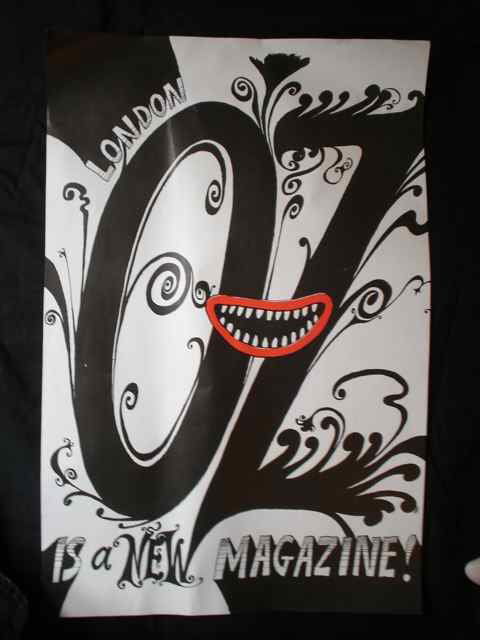 A poster for - Oz is a new Magazine by Martin Sharp: A poster for - Oz is a new Magazine by Martin Sharp probably printed by Big O posters, London 1967 Estimate GBP200-400 USD400-800