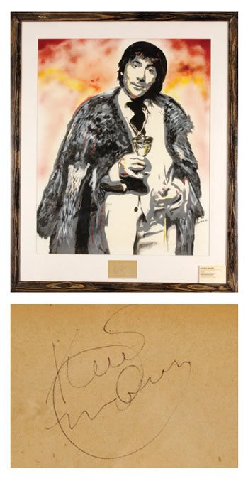 Who Keith Moon Original Painting With Keith's Sign