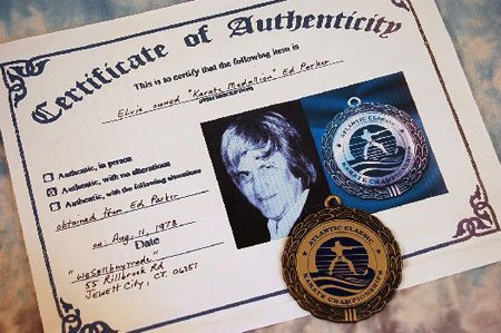 Elvis Presley – Karate Medal