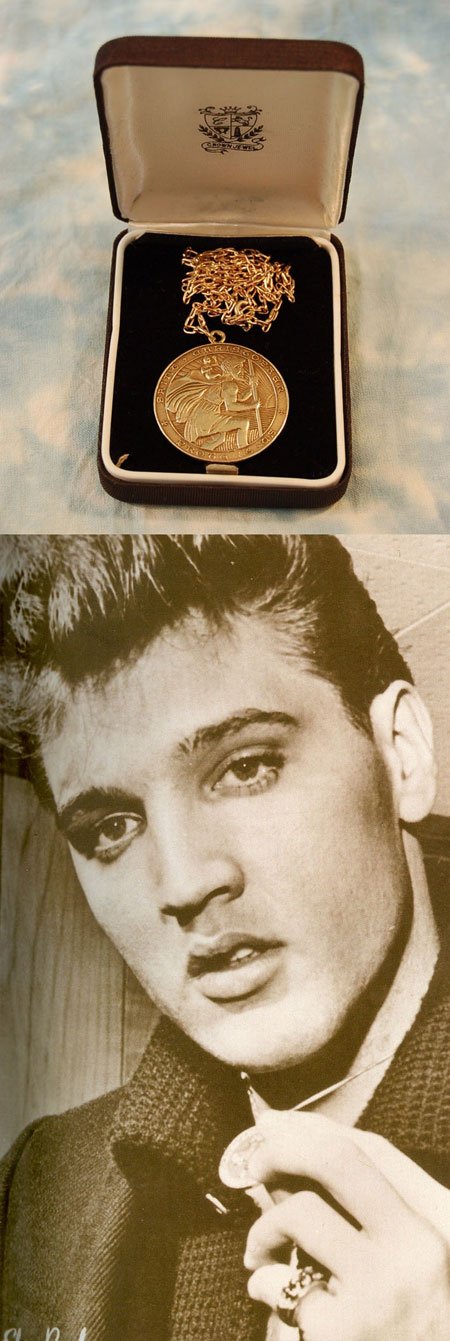 Elvis Presley St Christopher Medallion
