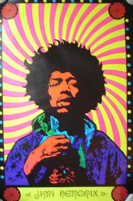 Jimi Hendrix US Record Shop Promo Poster 1967