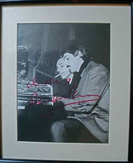 Beatles Paul McCartney George Martin Signed Photog