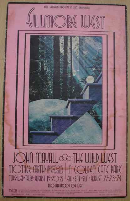 A poster for BGP (188) featuring John Mayall and