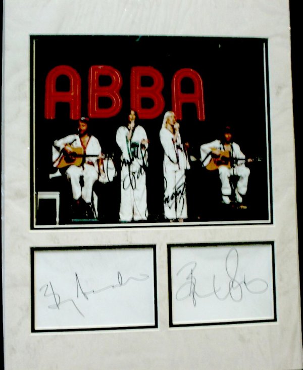 Abba Fully signed & 8x10 promotional photograph