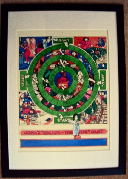 The WHO My Wife by John Davis, Original: My Wife by John Davis, an original pen and wash commissioned by Roger Daltrey and Pete Townsend for the Book ' A Decade of The Who' The painting depicts the John Entwistle composition 'My Wife' and is