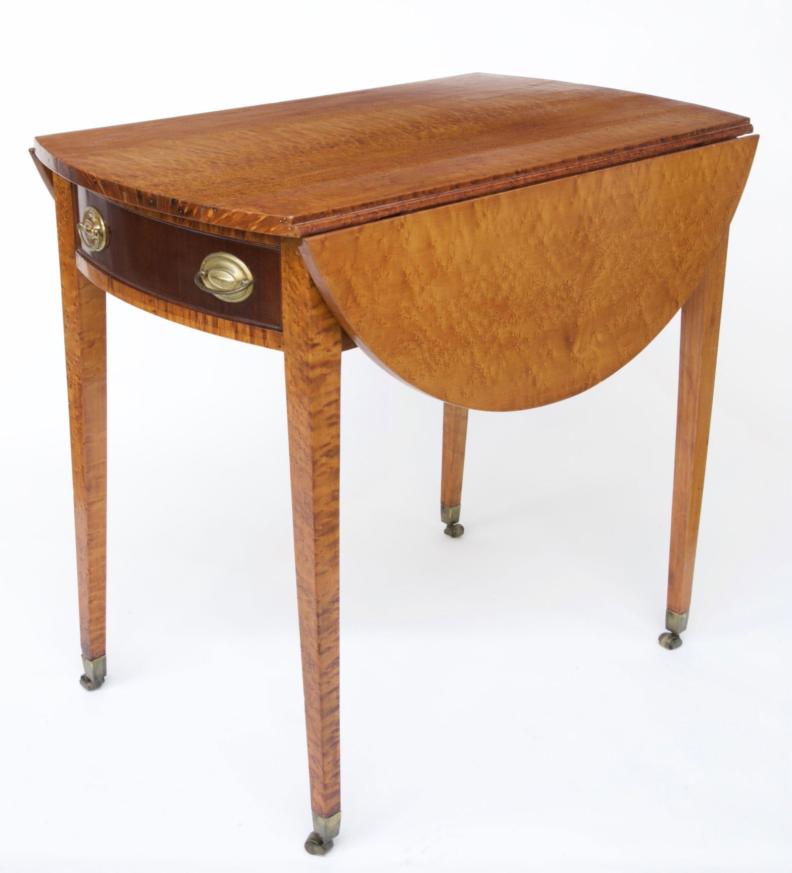 Bird's-Eye-Maple & Mahogany Pembroke Table, circa 1800 (1 of 4)