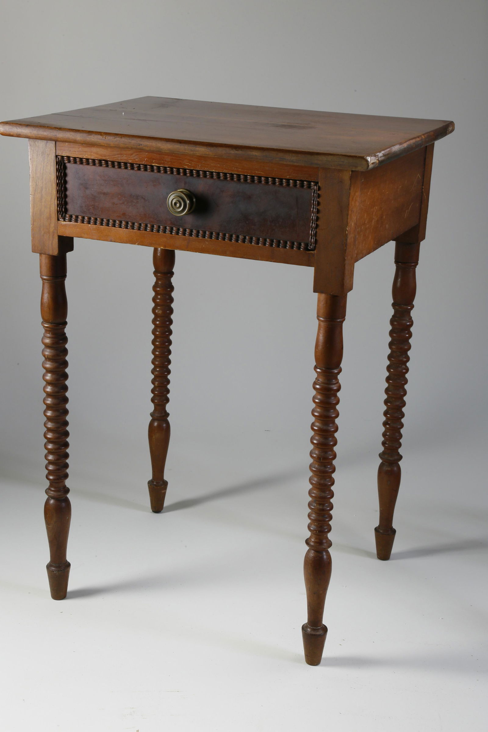 Sheraton Mahogany One Drawer Night Stand, 19th Century (1 of 3)