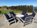 Set of 5 Gloster Teak Wood Armchairs and Cocktail Table