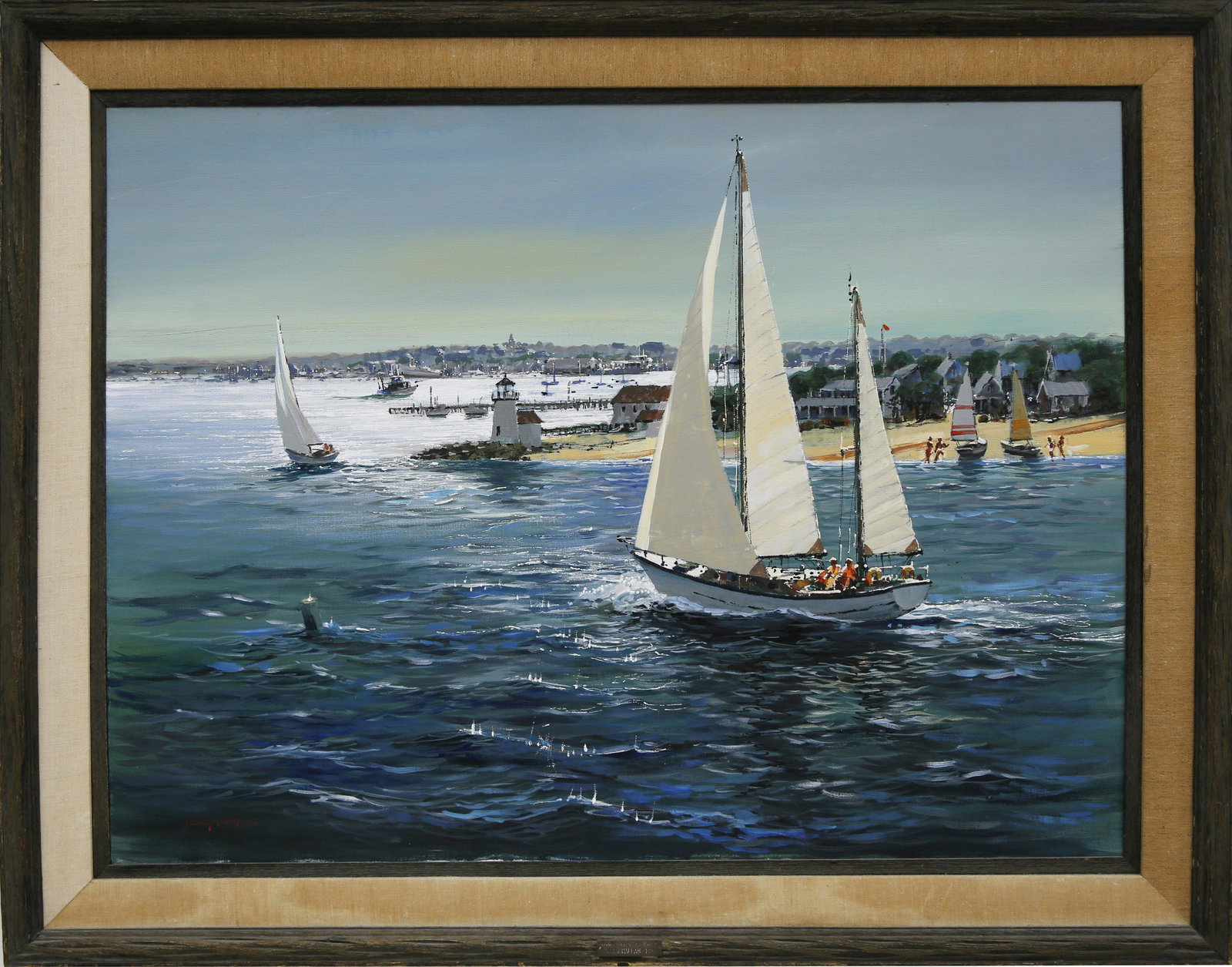 Kerry Hallam - "Rounding Brant Point Nantucket, 1981" (1 of 4)