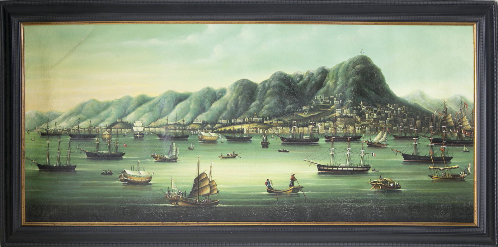 Painting "View of Hong Kong from Kowloon in the 1850s" (1 of 5)