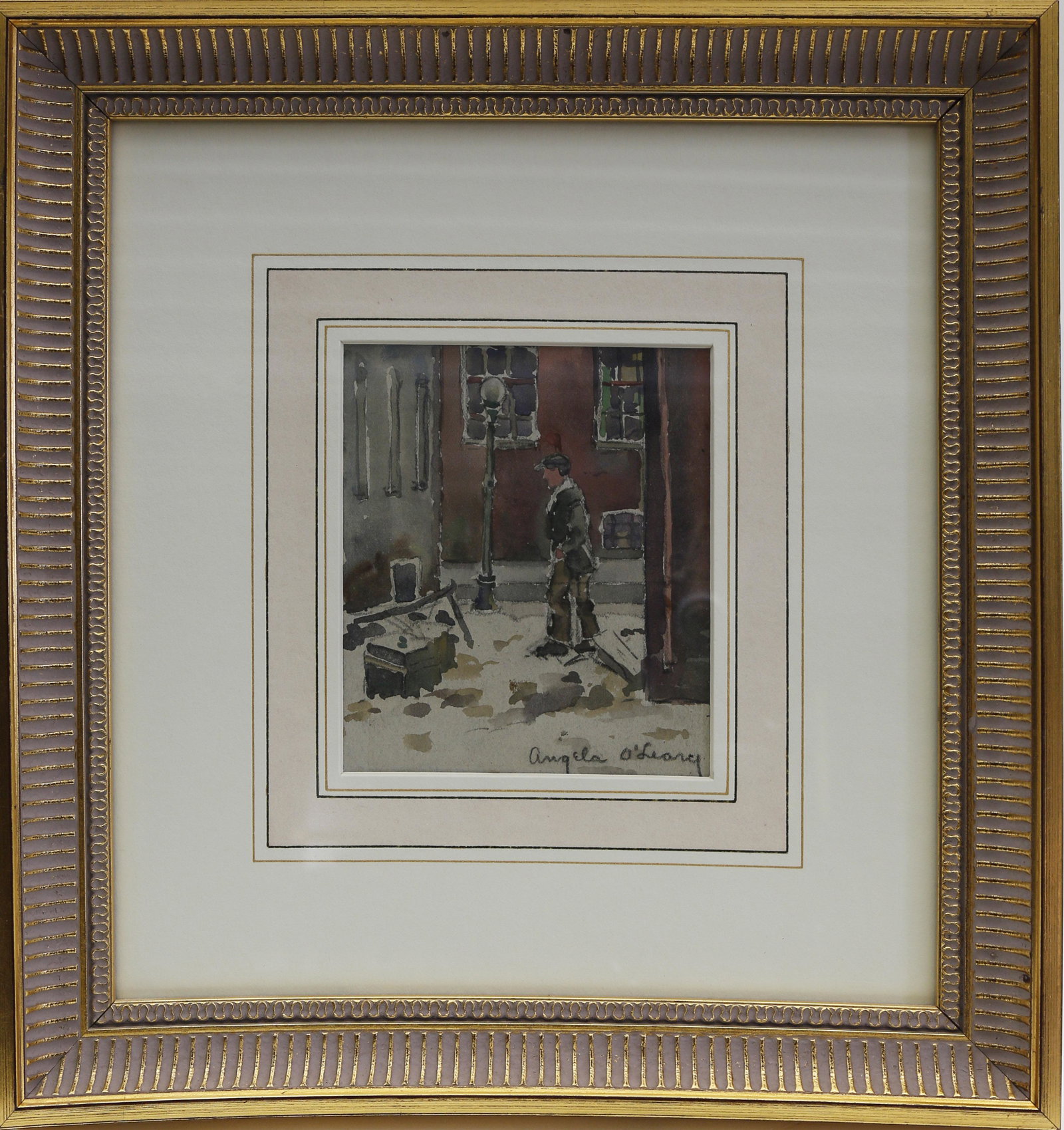 Angela O'Leary Painting - "Providence Urban Scene" (1 of 3)