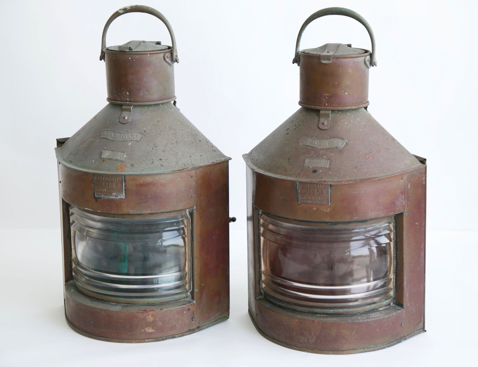 2 W.T. George & Co. LTD Copper Port & Ship's Lanterns (1 of 2)