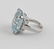 Emerald Cut Aquamarine and Diamond Ring - 2