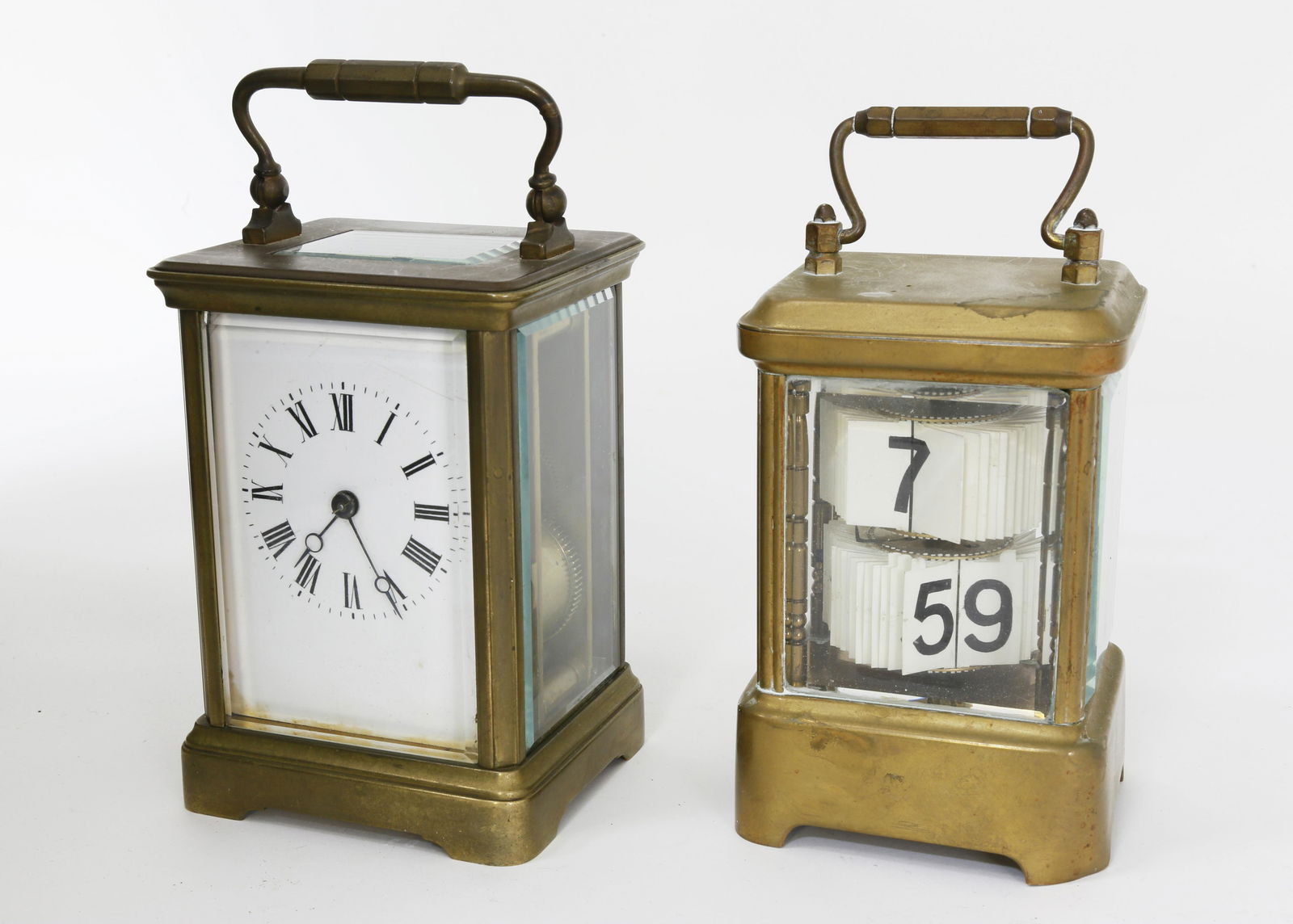 Bronze , Ansonia Plate Carriage Clocks, 19th Century (1 of 5)