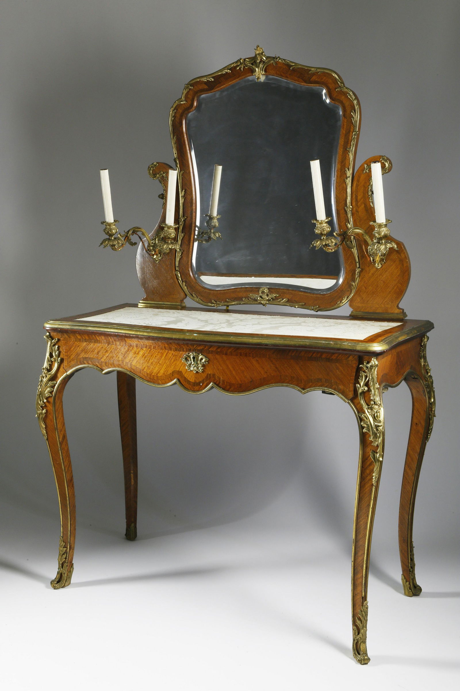 Kingwood Parquetry Dressing Table, Paris, circa 1900 (1 of 1)