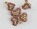 Three Piece Ruby, Pearl Brooch/Pendant, Earrings Set - 2