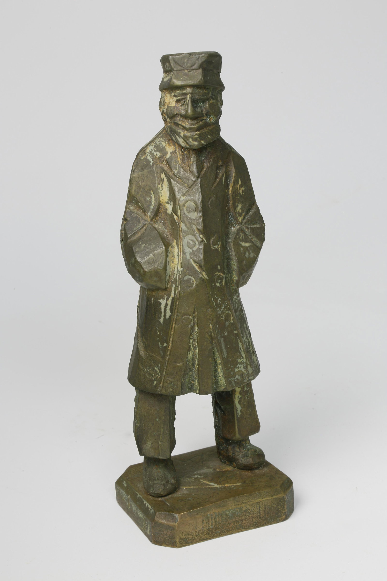 Vintage Bronze Old Salt Doorstop: Vintage Bronze Old Salt Doorstop, maker unknown. Height 10 in. Width 3 ¼ in. Depth 2 ¾ in.