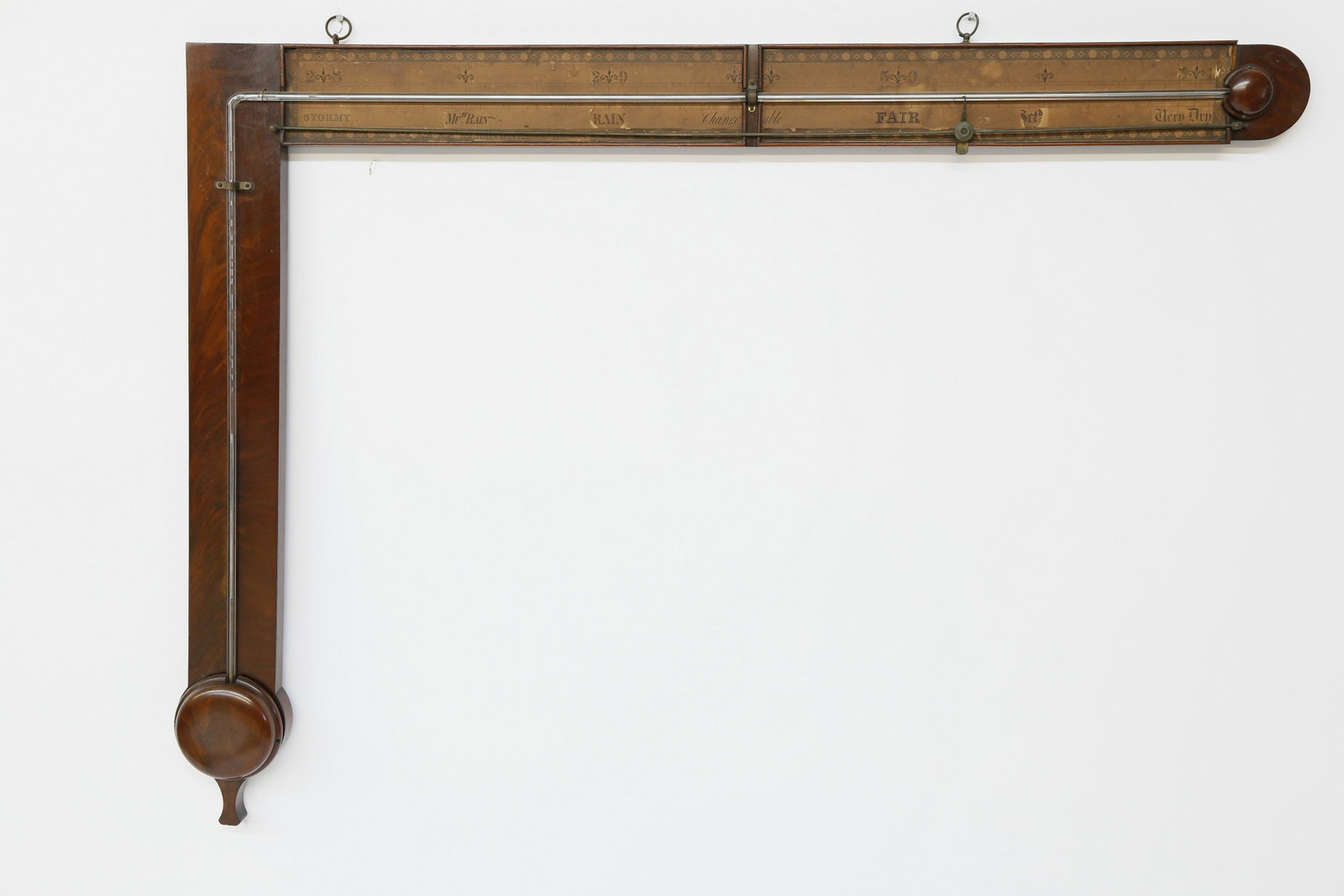 Rare Early Angle Barometer by John Oates - 1793-1831: Extremely Rare Early Angle Barometer by John Oates (Halifax 1793-1831), Oates was an architect of many churches including the All Saints Church, Paddock. Vertical 34 ¼ in. x 46 in.