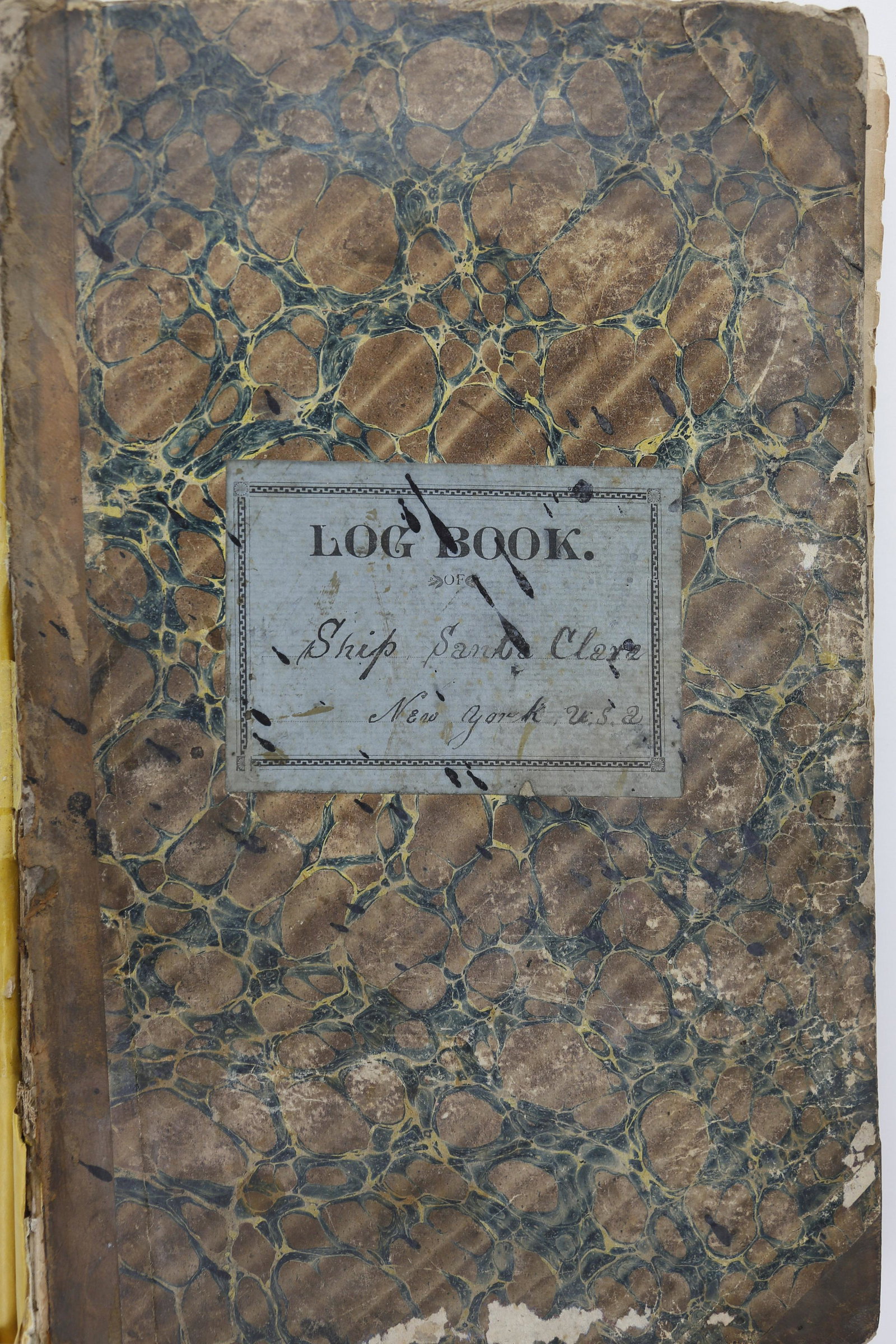 Merchant Log Book of "Santa Clara", of New York: Merchant Log Book of the Ship, "Santa Clara", of New York, "R.W. Fuller", Master. From New York to Yokohama Japan and back. Records from February 11, 1891 through March 10, 1892. 86 Pages of entries.