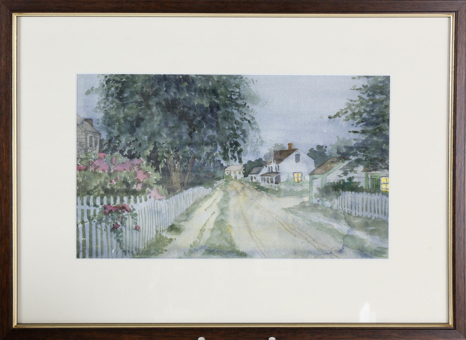 Vintage Watercolor View, "Summer Evening in Sconset" (1 of 2)
