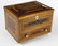 Sailor Made Multi Wood Inlaid Lift Top Box, 19th