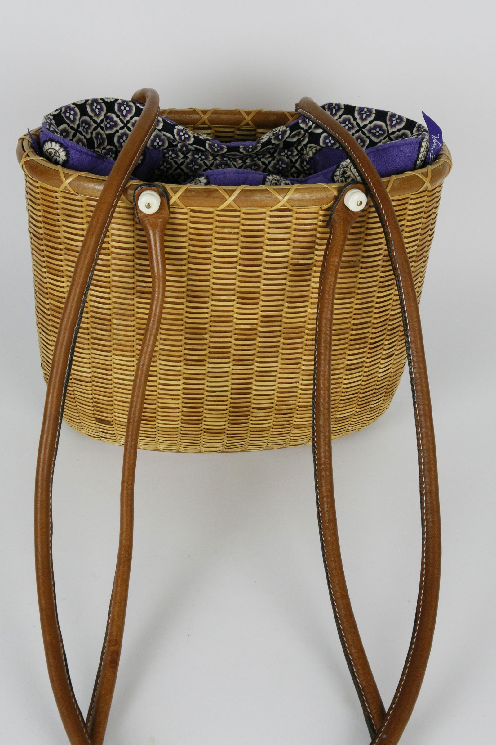 Maggie Silva Nantucket Basket Bucket Purse (1 of 7)